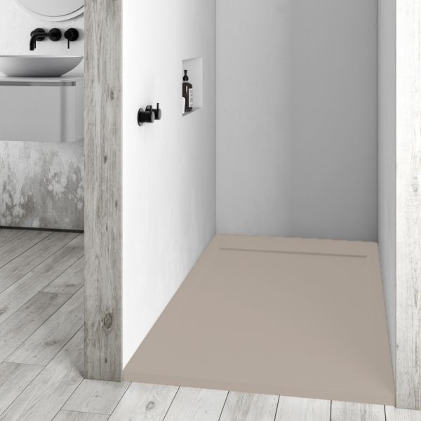 Piatto Doccia In Resina 70x120 Griglia In Tinta Moderno Colorato Effetto Pietra Slim CERAMICHEMIRANDA