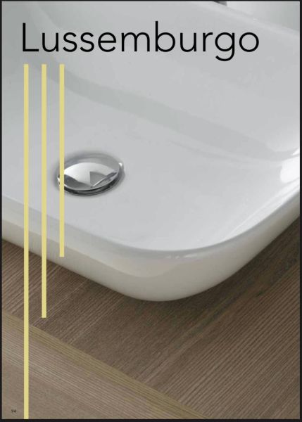 Set Mobile Lavabo Appoggio Specchio LED Arredo Bagno Moderno Lussemburgo100 CERAMICHEMIRANDA