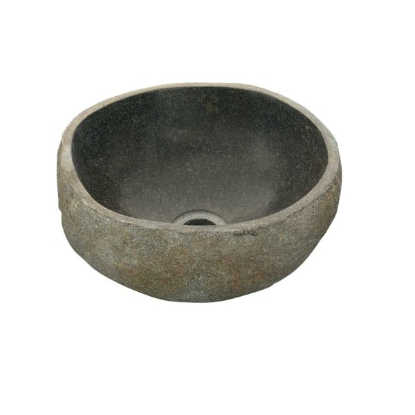 Lavabo Appoggio Ø 25/28X15 H Marmo Effetto Pietra Mini Stone CERAMICHEMIRANDA