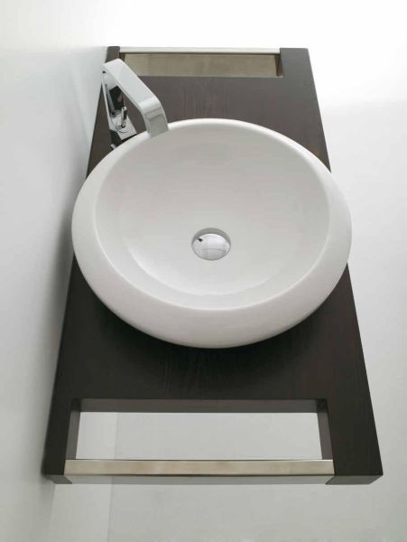 Lavabo Da Appoggio Tondo Cm 48 Congas Design Domus Falerii Arredo Bagno CERAMICHEMIRANDA