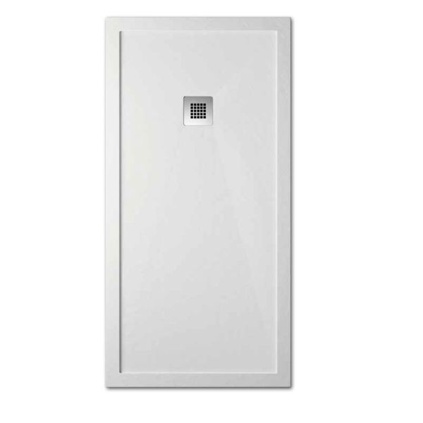 Piatto Doccia Eco Stone City 80x120 Bianco Slim H3,5cm CERAMICHEMIRANDA