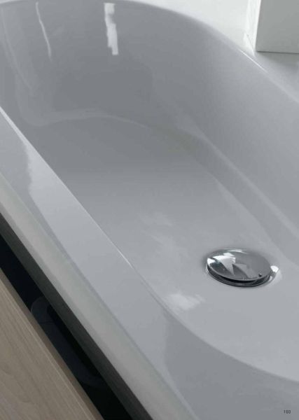 Set Mobile Lavabo Specchio LED Arredo Bagno Moderno Madrid90 CERAMICHEMIRANDA