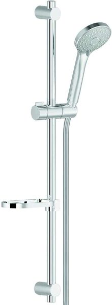 Asta Doccia Nobili Saliscendi Regolabile Cromo 3 Getti Con Portasapone CERAMICHEMIRANDA