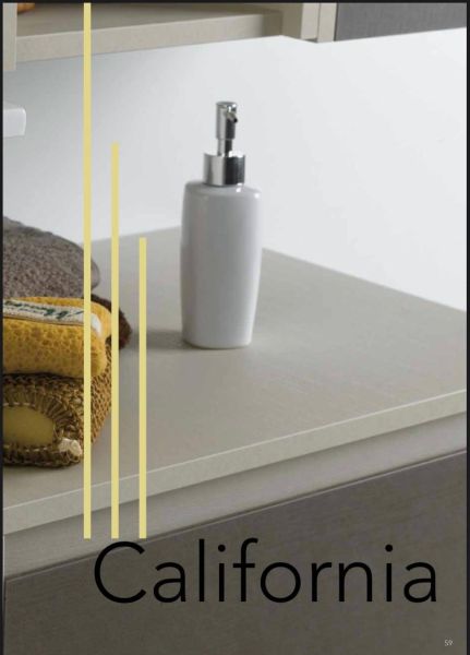 Set Mobile Base LavaboDX Specchio LED Bagno Moderno California165 CERAMICHEMIRANDA