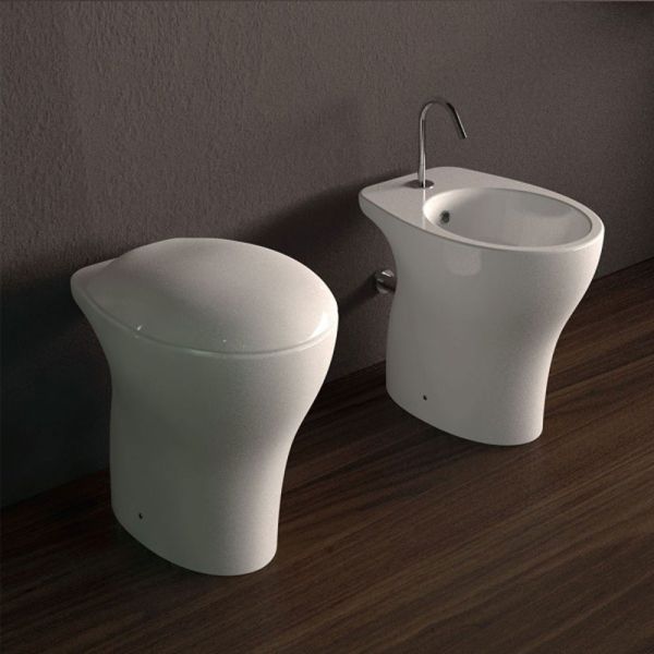 Set Sanitari A Terra Coprivaso Ammortizzato Moderni Design Mascalzone Light CERAMICHEMIRANDA
