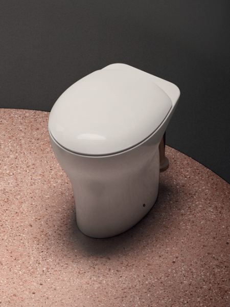 Set Sanitari A Terra Coprivaso Ammortizzato Moderni Design Mascalzone Light CERAMICHEMIRANDA