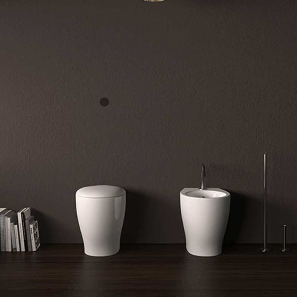 Set Sanitari Coprivaso Normale Filo parete Moderni Design Mascalzone CERAMICHEMIRANDA