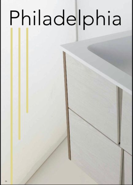 Set Mobile Lavabo Specchio LED Arredo Bagno Moderno Philadelphia105 CERAMICHEMIRANDA