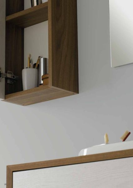 Set Mobile Lavabo Specchio LED Arredo Bagno Moderno Boston100  CERAMICHEMIRANDA