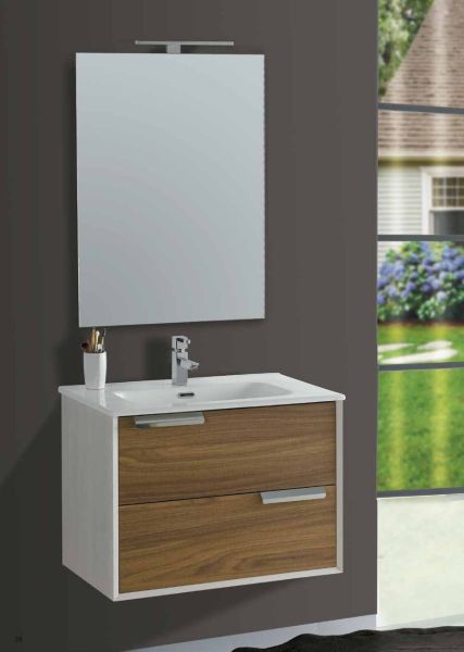 Set Mobile Lavabo Specchio LED Arredo Bagno Moderno Boston90 CERAMICHEMIRANDA