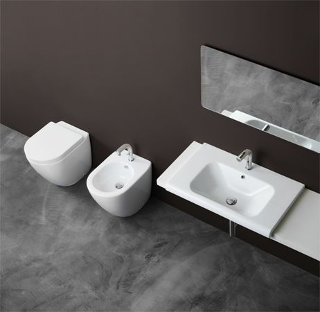 Vaso Rimless Moderno Filo Parete Design Cover  Senza Brida Althea CERAMICHEMIRANDA