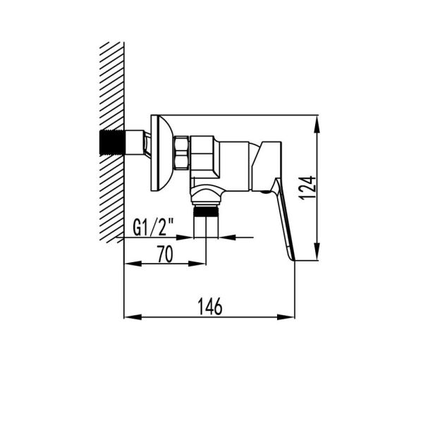 Miscelatore Doccia In Ottone Cromato Con Doccetta Rhio GME Arredo Bagno CERAMICHEMIRANDA