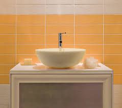 Lavabo Appoggio Ø 45X15 H Marmo Beige Design Tondo Levigato CERAMICHEMIRANDA