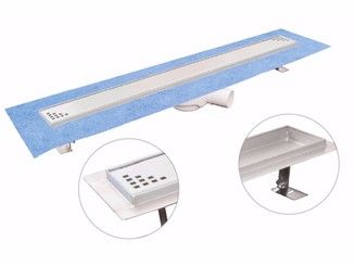 Canaletta Doccia Dakua Square  80cm Griglia Acciaio Inox Guaina Impermeabile CERAMICHEMIRANDA