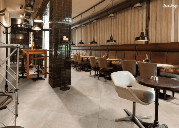 Pavimento Effetto Cemento Area Beige 80x80 Rettificato Gres Porcellanato CERAMICHEMIRANDA