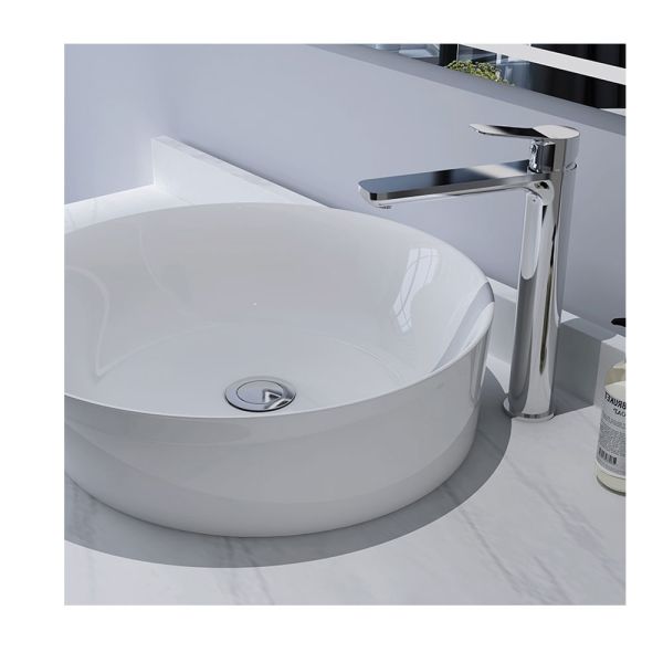 Rubinetto Miscelatore Per Lavabo Alto Ottone Cromato Rhio GME Arredo Bagno CERAMICHEMIRANDA