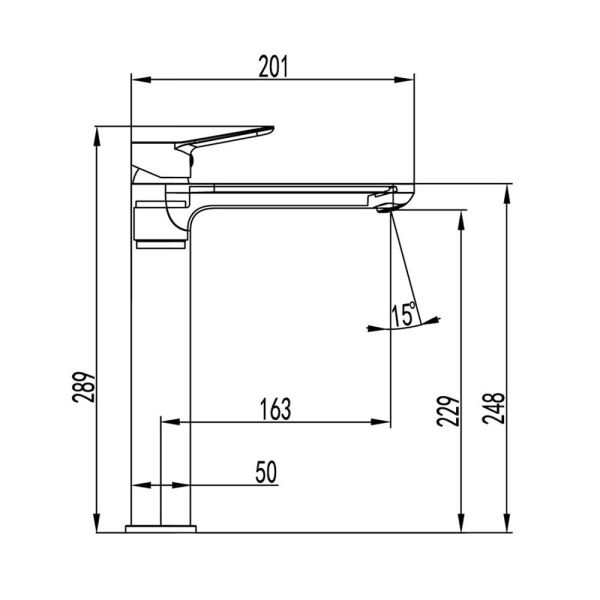 Rubinetto Miscelatore Per Lavabo Alto Ottone Cromato Rhio GME Arredo Bagno CERAMICHEMIRANDA