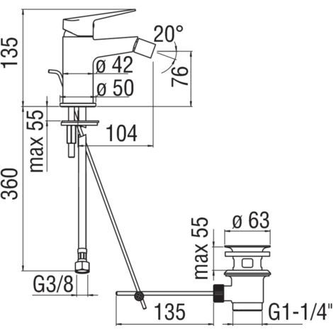 Rubinetto Bidet Blues Nobili Arredo Bagno Moderno CERAMICHEMIRANDA