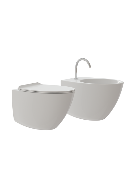 Set Sanitari Sospesi Coprivaso Slim Ammortizzato Moderni Gran Mascalzone CERAMICHEMIRANDA