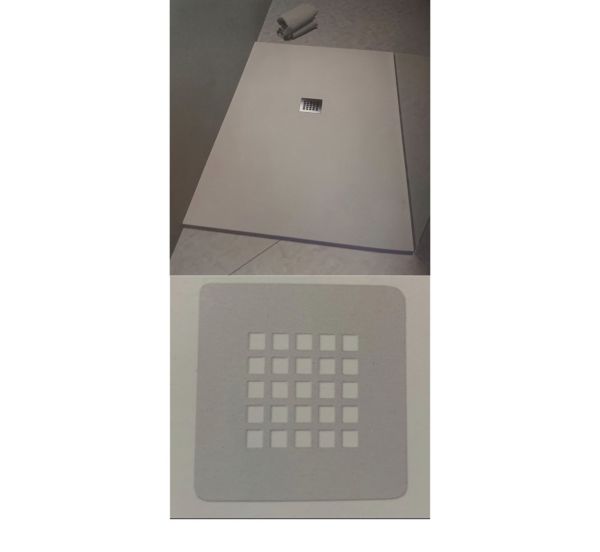 Griglia In Acciaio Inox In Tinta Piatto Doccia Flat Quadrata CERAMICHEMIRANDA