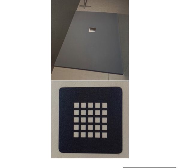 Griglia In Acciaio Inox In Tinta Piatto Doccia Flat Quadrata CERAMICHEMIRANDA