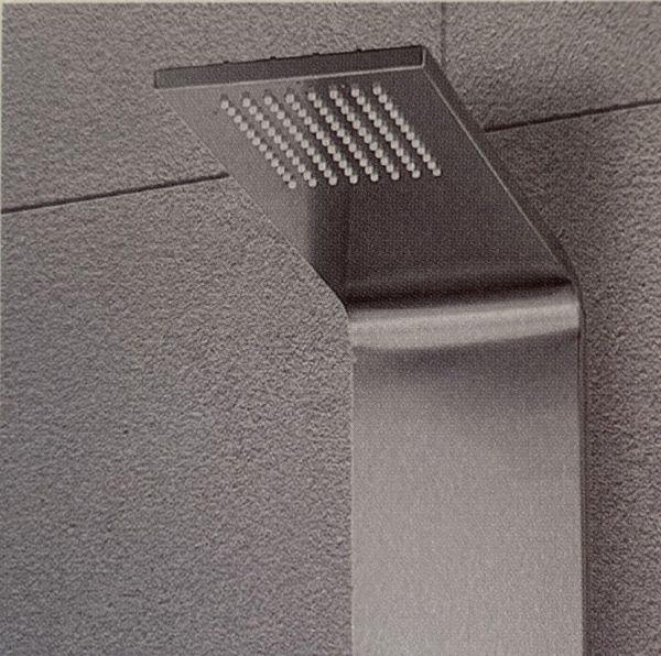 Pannello Doccia Rio Acciaio Inox Brush Super Slim 150x15cm CERAMICHEMIRANDA