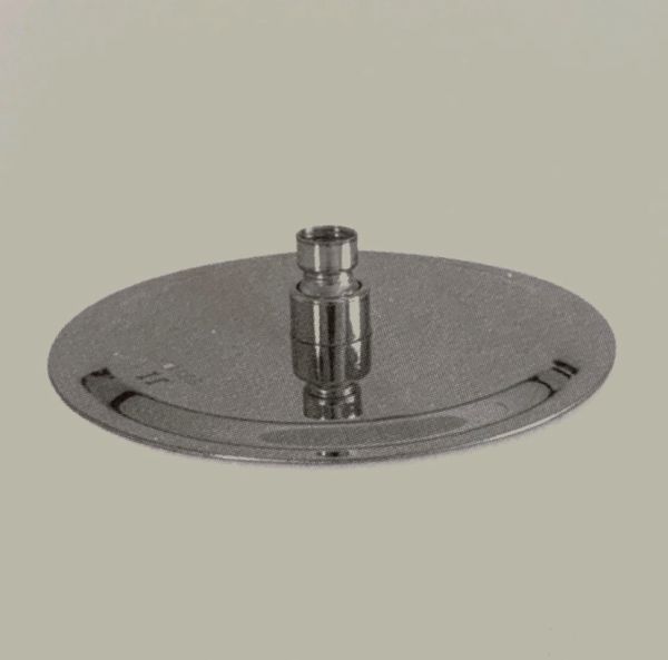 Soffione Super Slim Tondo Ø 20cm Acciaio Inox Braccio A Muro CERAMICHEMIRANDA