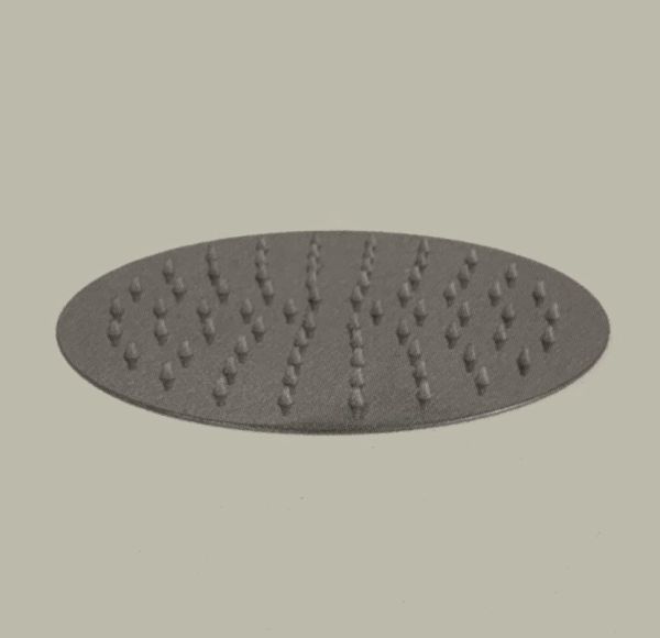 Soffione Super Slim Tondo Ø 30cm Acciaio Inox Braccio A Soffitto CERAMICHEMIRANDA