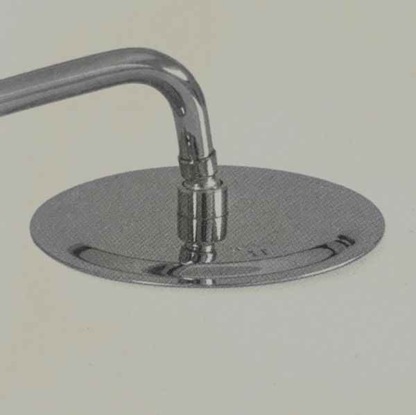 Soffione Super Slim Tondo Ø 30cm Acciaio Inox Braccio A Muro CERAMICHEMIRANDA