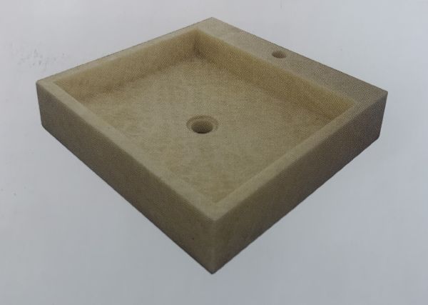 Lavabo Appoggio 50x50 Marmo Onice Design Quadrato CERAMICHEMIRANDA